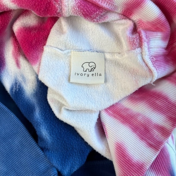 Ivory Ella Heritage Midnight Burst Tie Dye OVERSIZED Hoodie Size Small - Picture 12 of 15